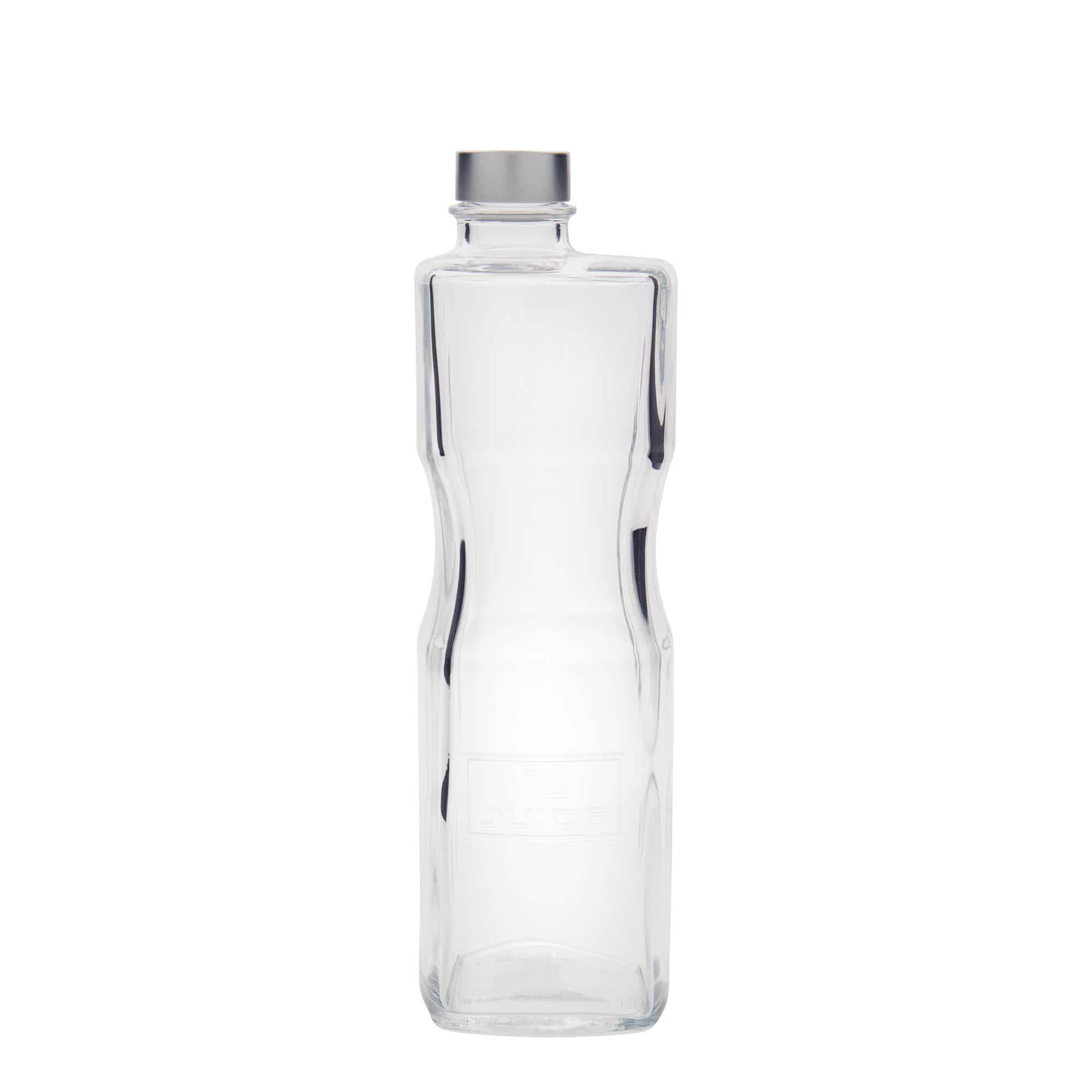 1.000 ml glasflaske 'Optima Juice', firkantet, åbning: Skruelåg