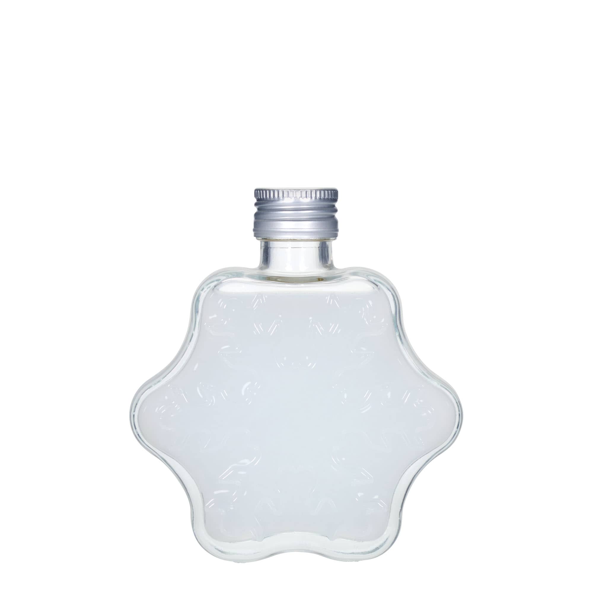 200 ml glasflaske 'Snefnug', åbning: PP 28