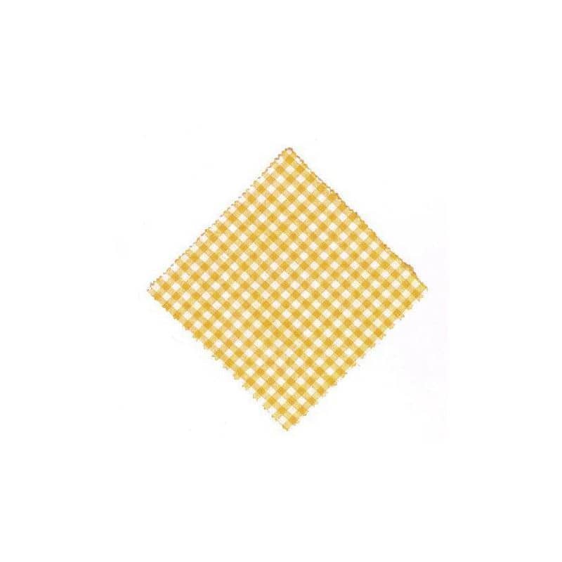 Stofservietter 15x15, kvadratisk, tekstil, gul, åbning: TO58-TO82