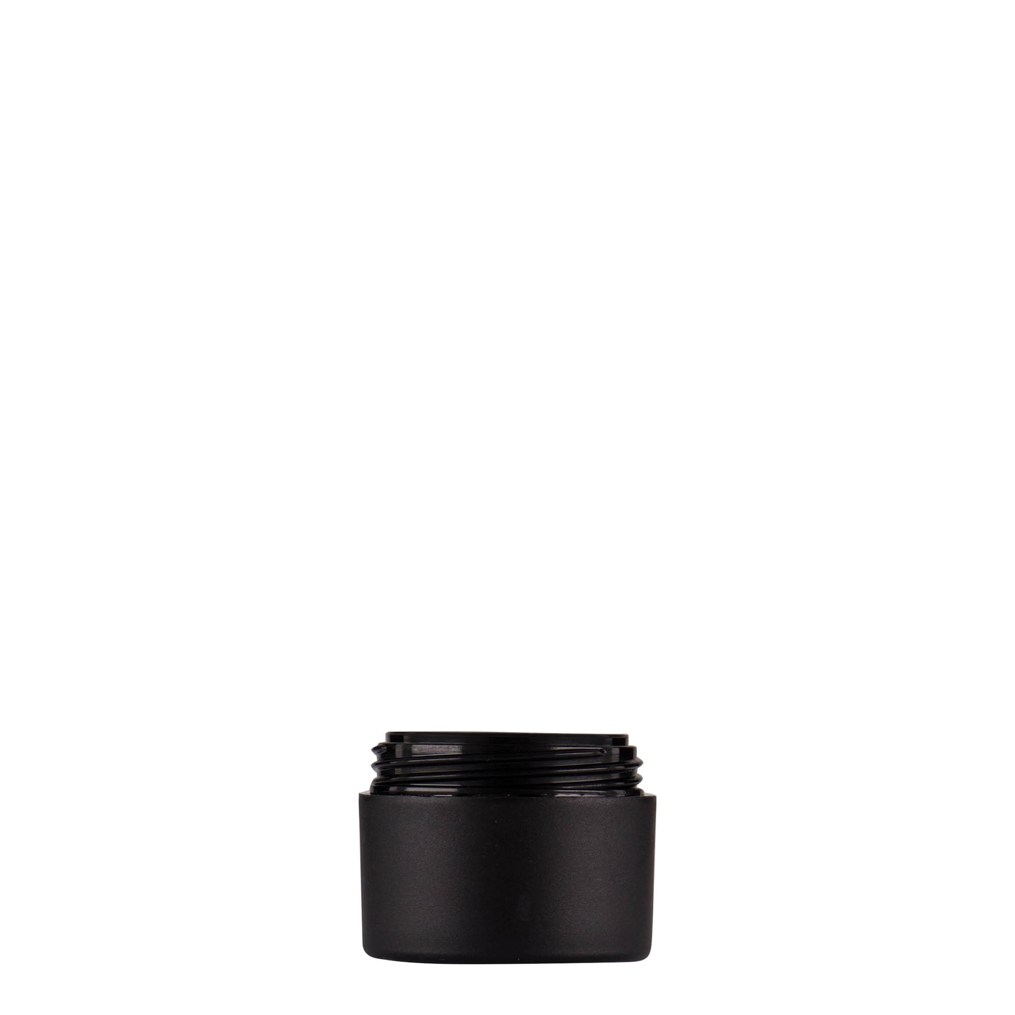 5 ml plastikdåse 'Antonella', PP, sort, åbning: skruelåg 5 ml plastikdåse 'Antonella', PP, sort, åbning: skruelåg