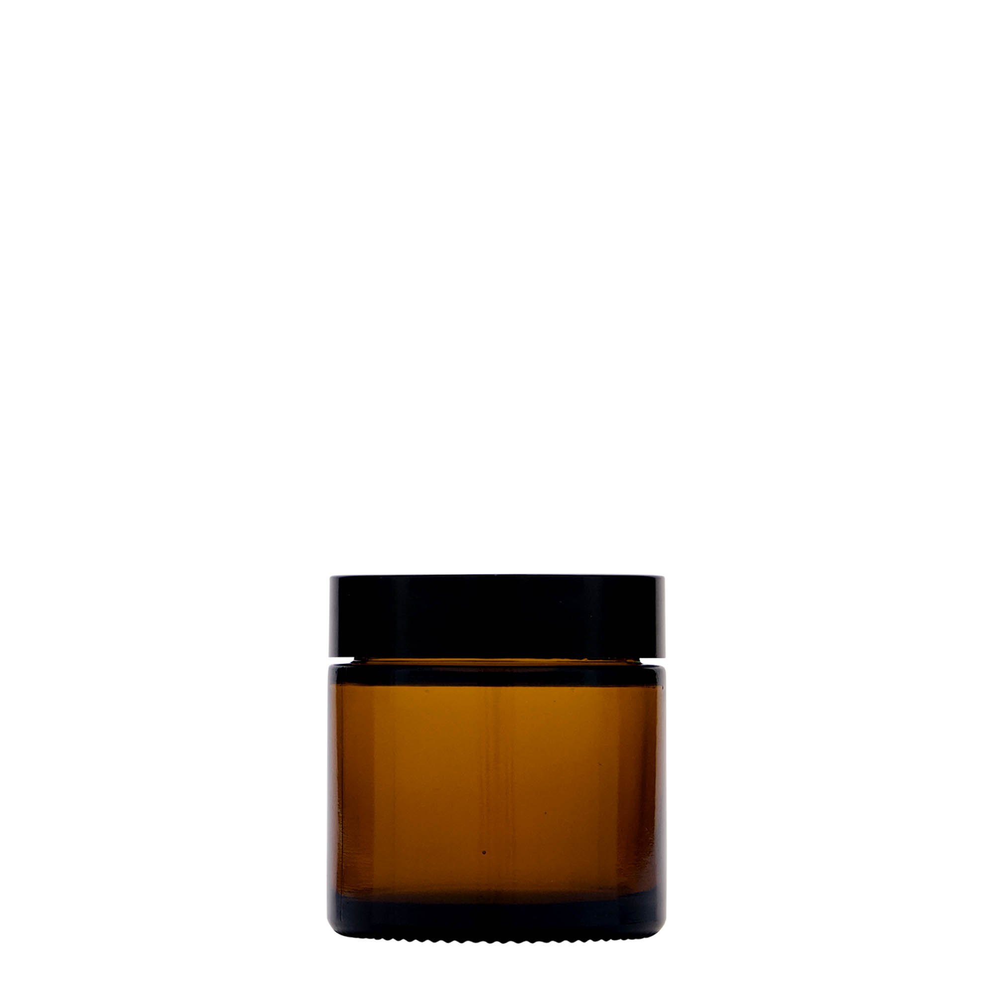 60 ml krukke 'Brown Line', glas, brun, åbning: skrue låg