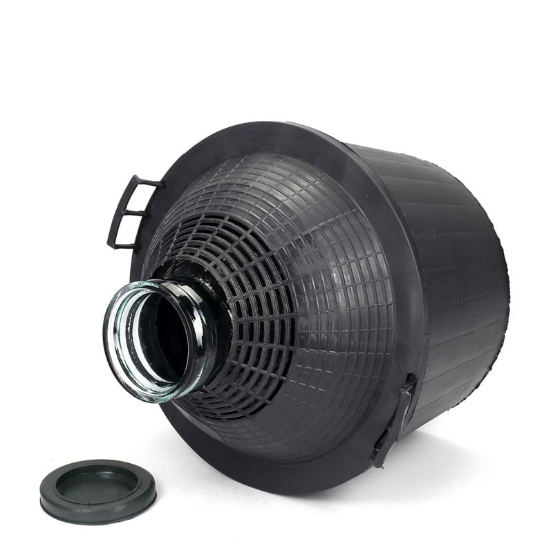 34 l ballonflaske med bred hals, glas, åbning: påsætning af låg