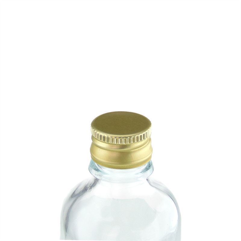 Skruelåg, metal, guld, til åbning: PP 18 Skruelåg, metal, guld, til åbning: PP 18