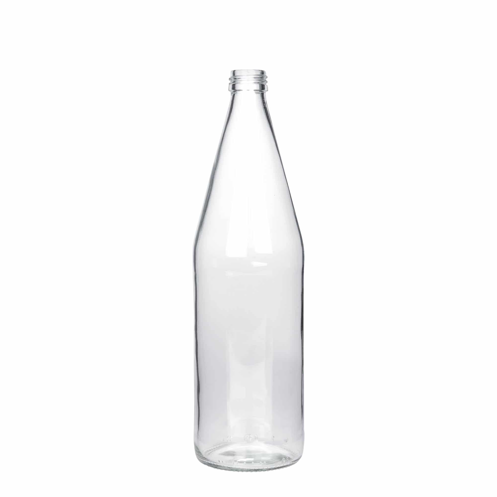 750 ml universalflaske gulerodsform, glas, åbning: PP 28