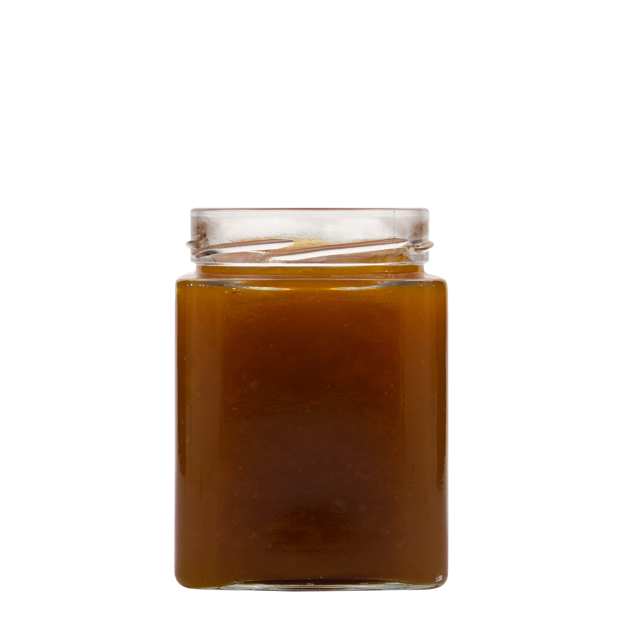 580 ml firkantet glas 'Ikarus', åbning: Deep-Twist-Off (DTO 82)