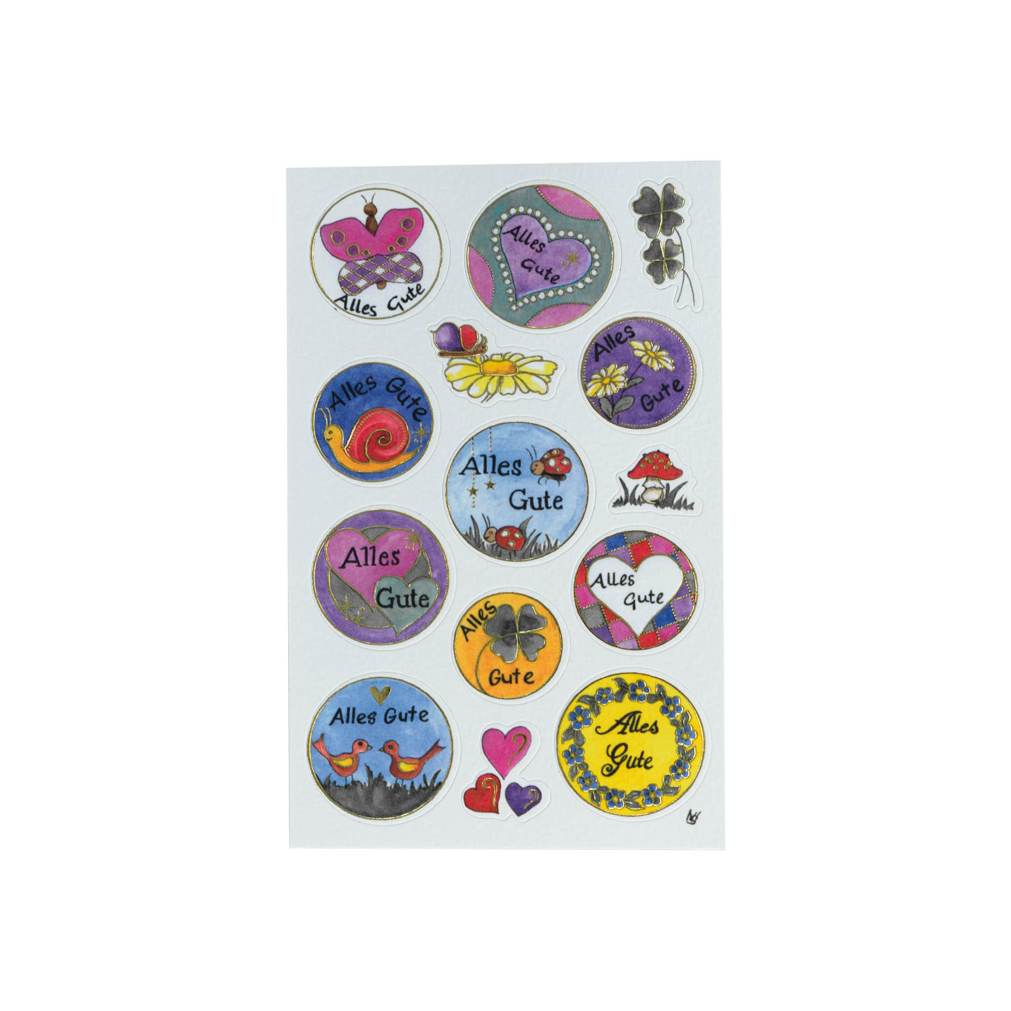 Zweckform klistermærker 'Alt godt', flerfarvet Zweckform klistermærker 'Alt godt', flerfarvet