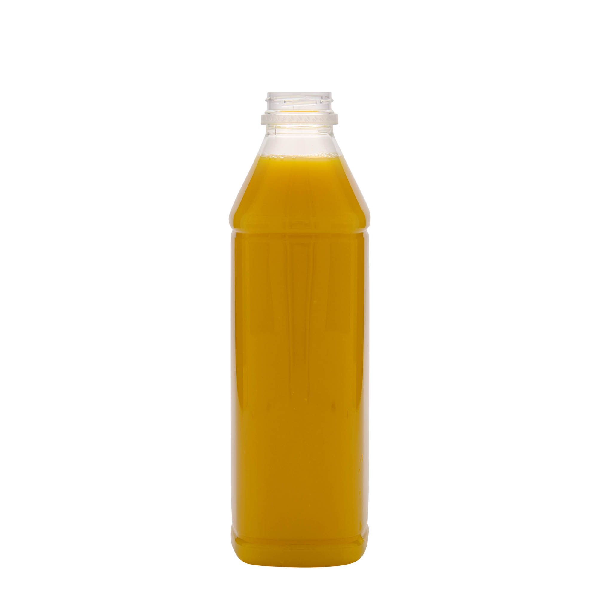 1.000 ml PET-flaske 'Milk and Juice Carré', kvadratisk, plast, åbning: 38 mm 1.000 ml PET-flaske 'Milk and Juice Carré', kvadratisk, plast, åbning: 38 mm