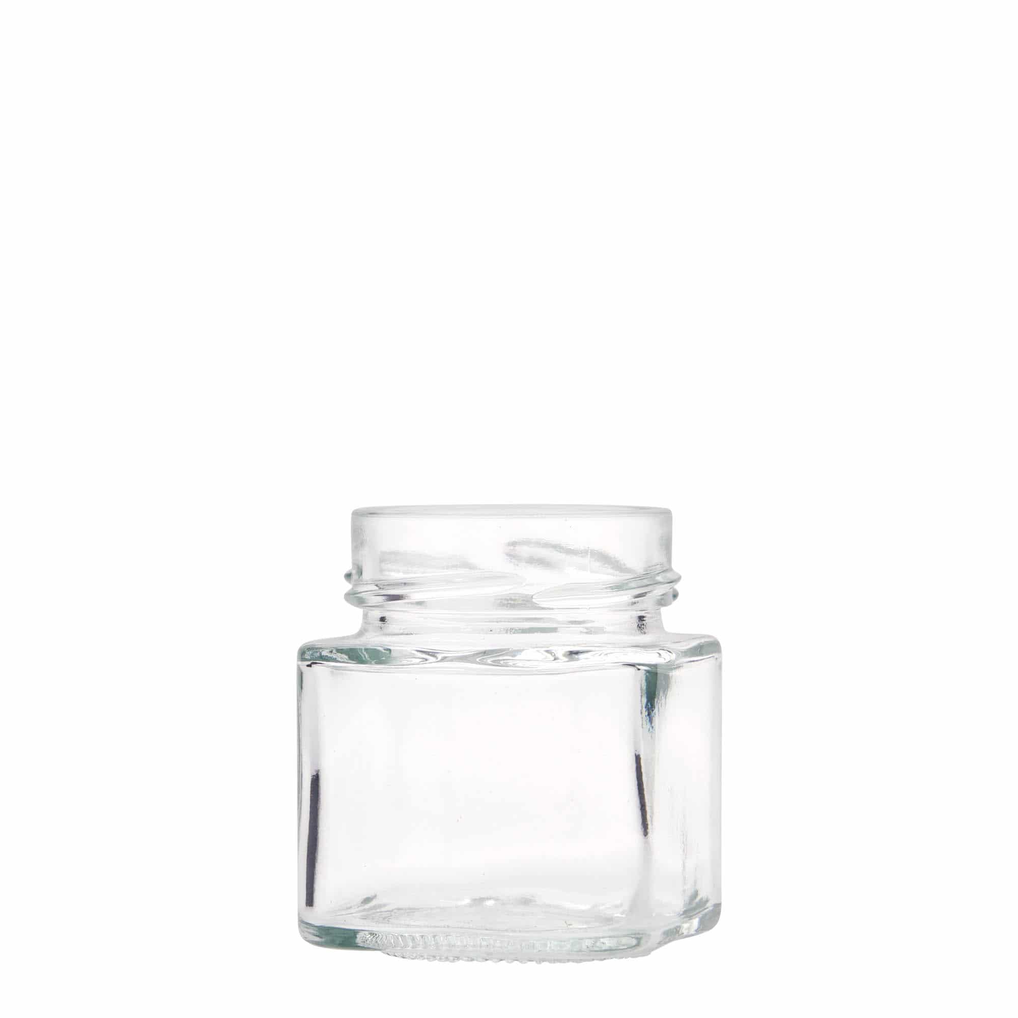 156 ml kvadraktisk glas 'Funny', åbning: Deep-twist-off (DTO 58)