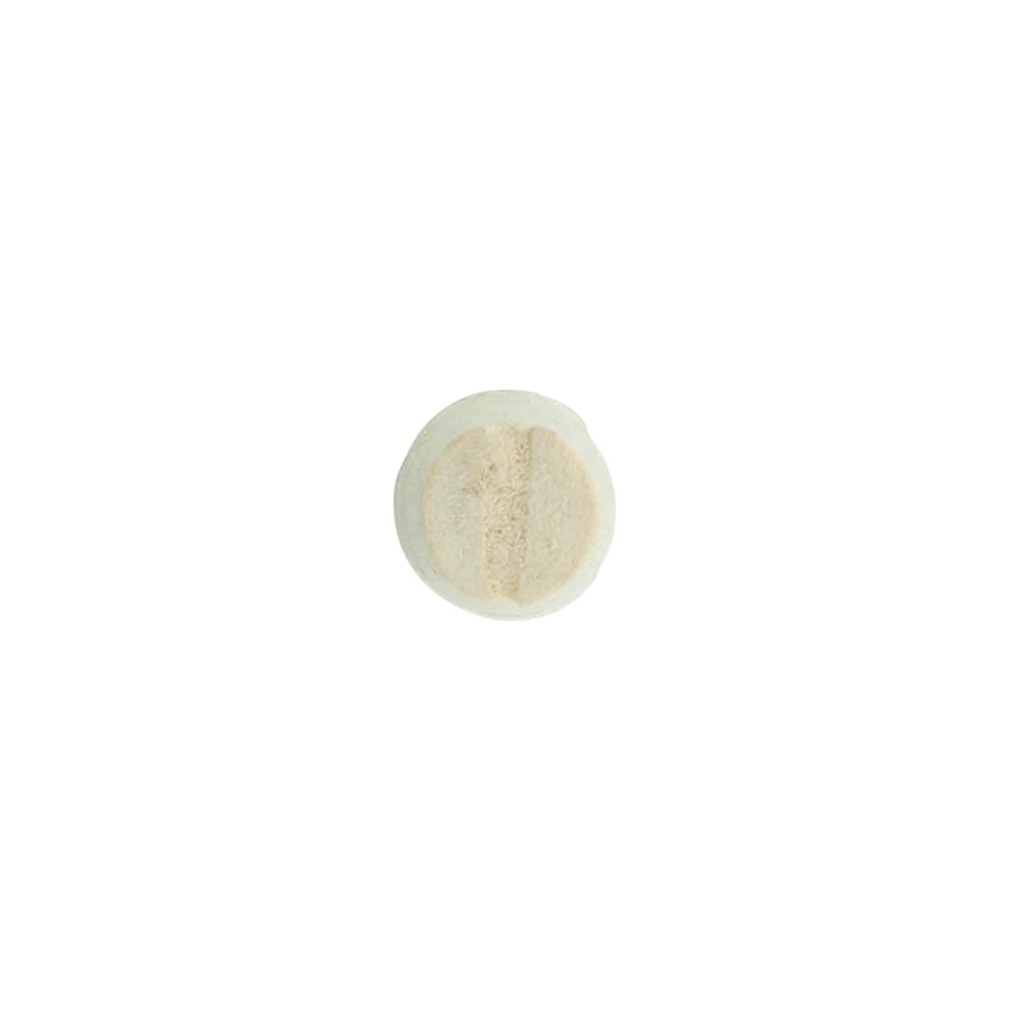 Spidsprop 9-12 x 22, kunstkork, beige, til åbning: Kork