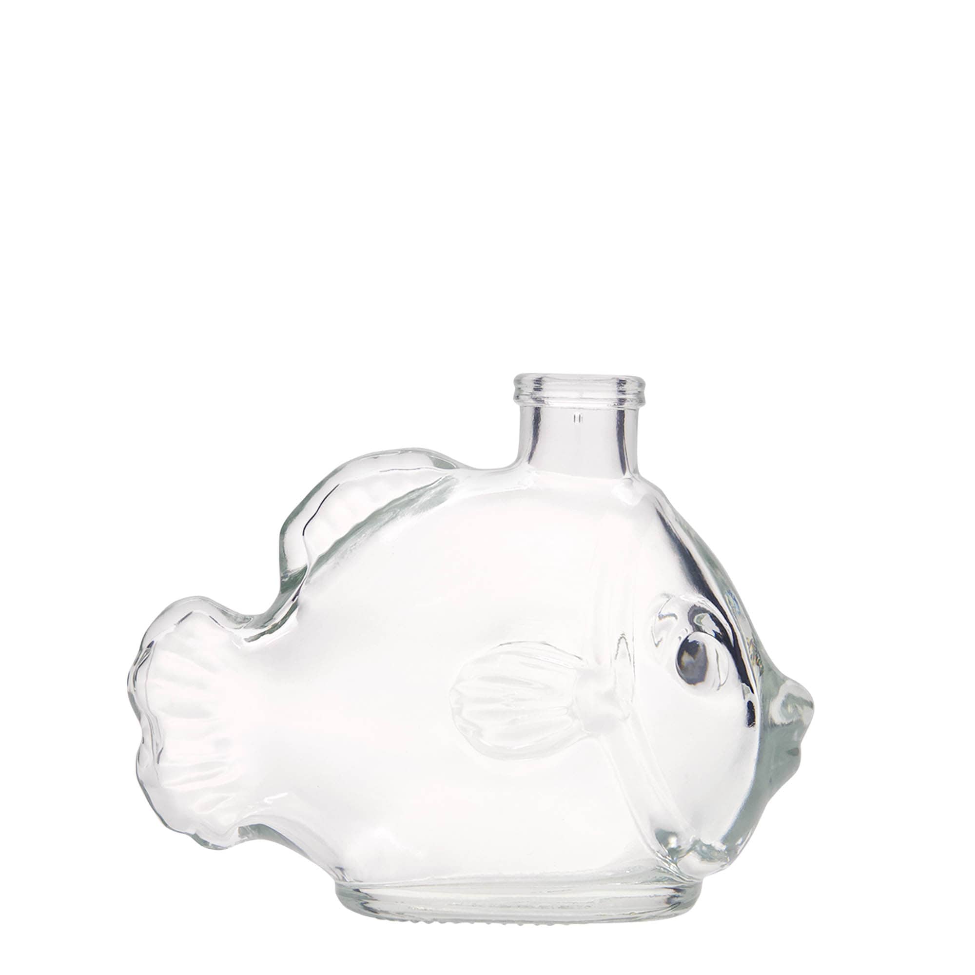 200 ml glasflaske 'Fisk', åbning: kork