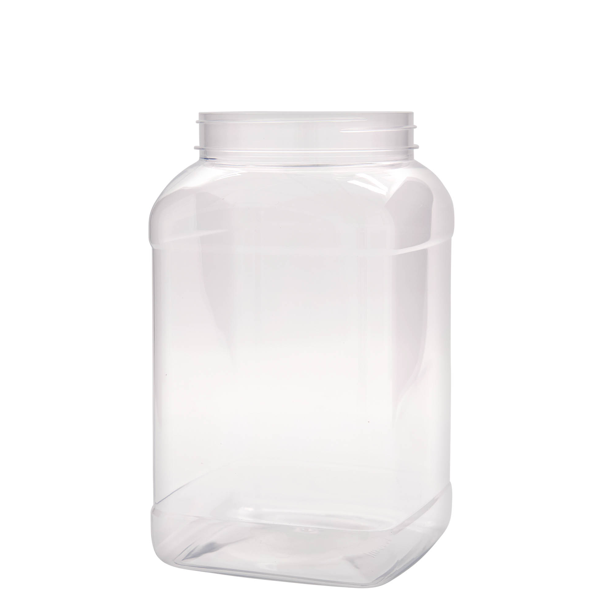 3.000 ml PET-dåse »Dana«, kvadratisk, plast, åbning: 110/400