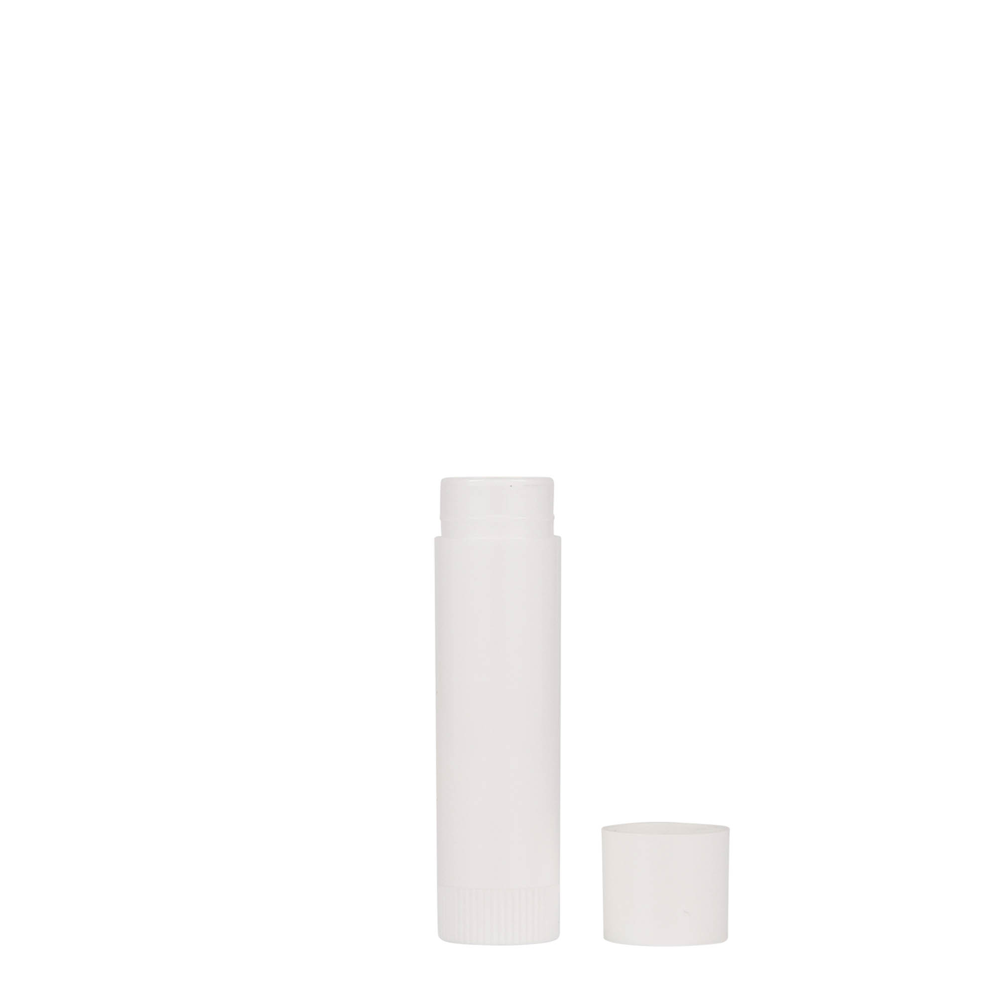 6 ml læbestift hylster, PP-plast, hvid 6 ml læbestift hylster, PP-plast, hvid