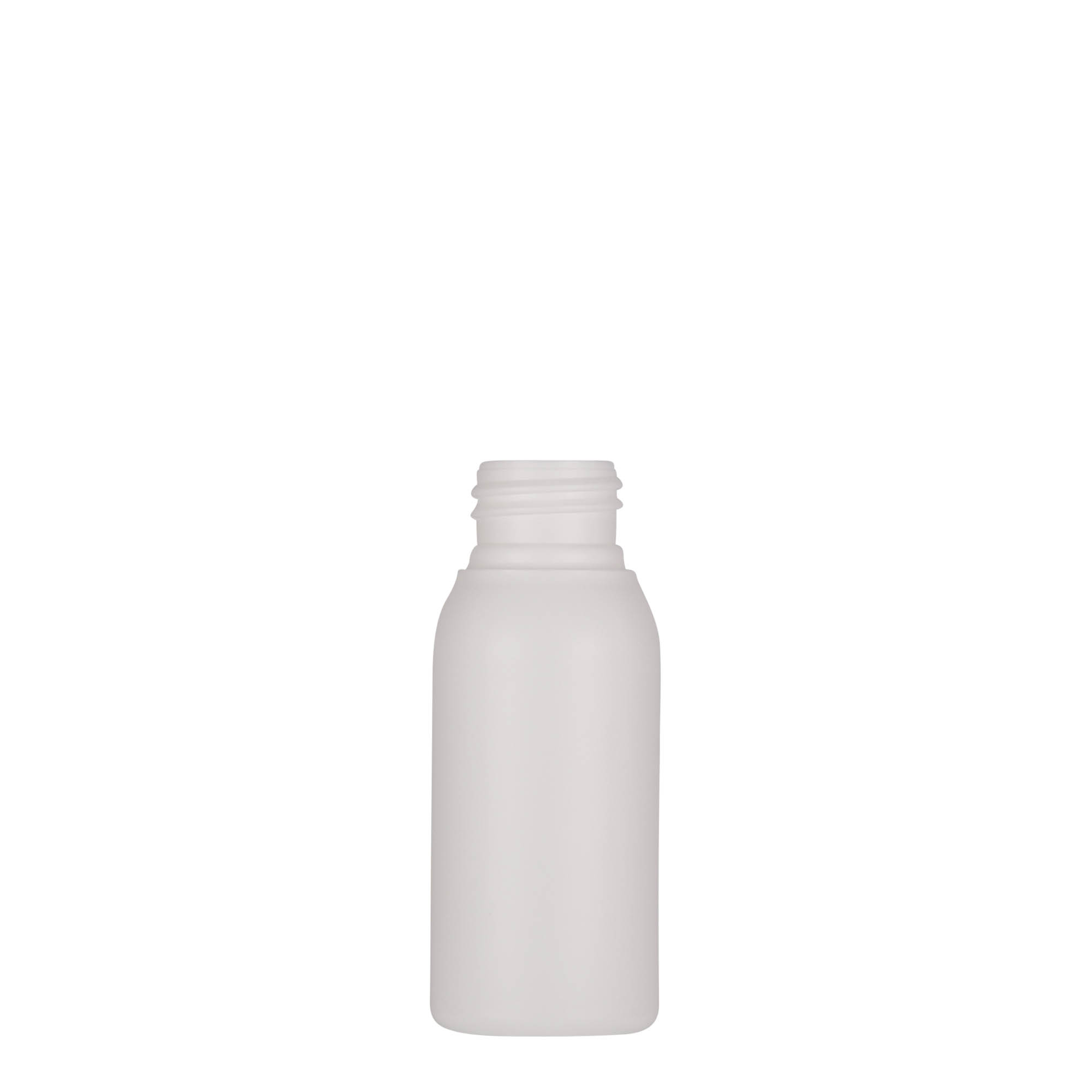 50 ml plastflaske 'Tuffy', HDPE, hvid, åbning: 24/410