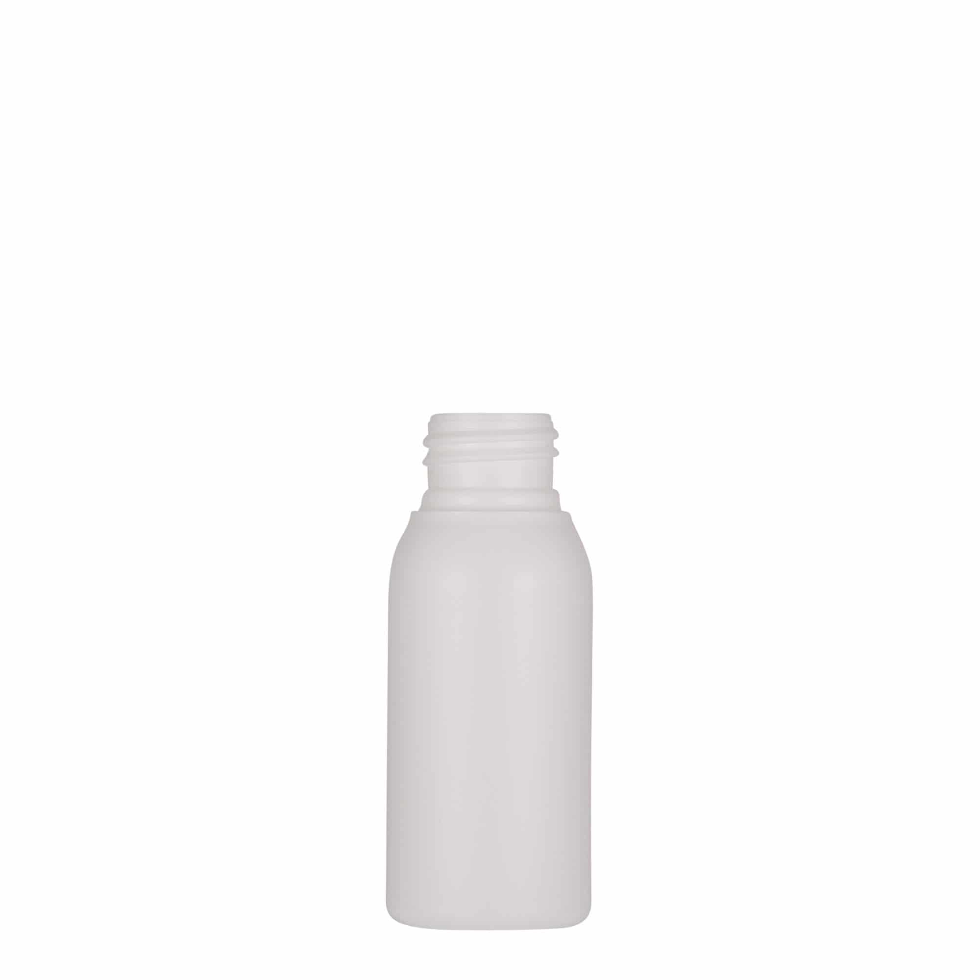 50 ml plastflaske 'Tuffy', HDPE, hvid, åbning: 24/410