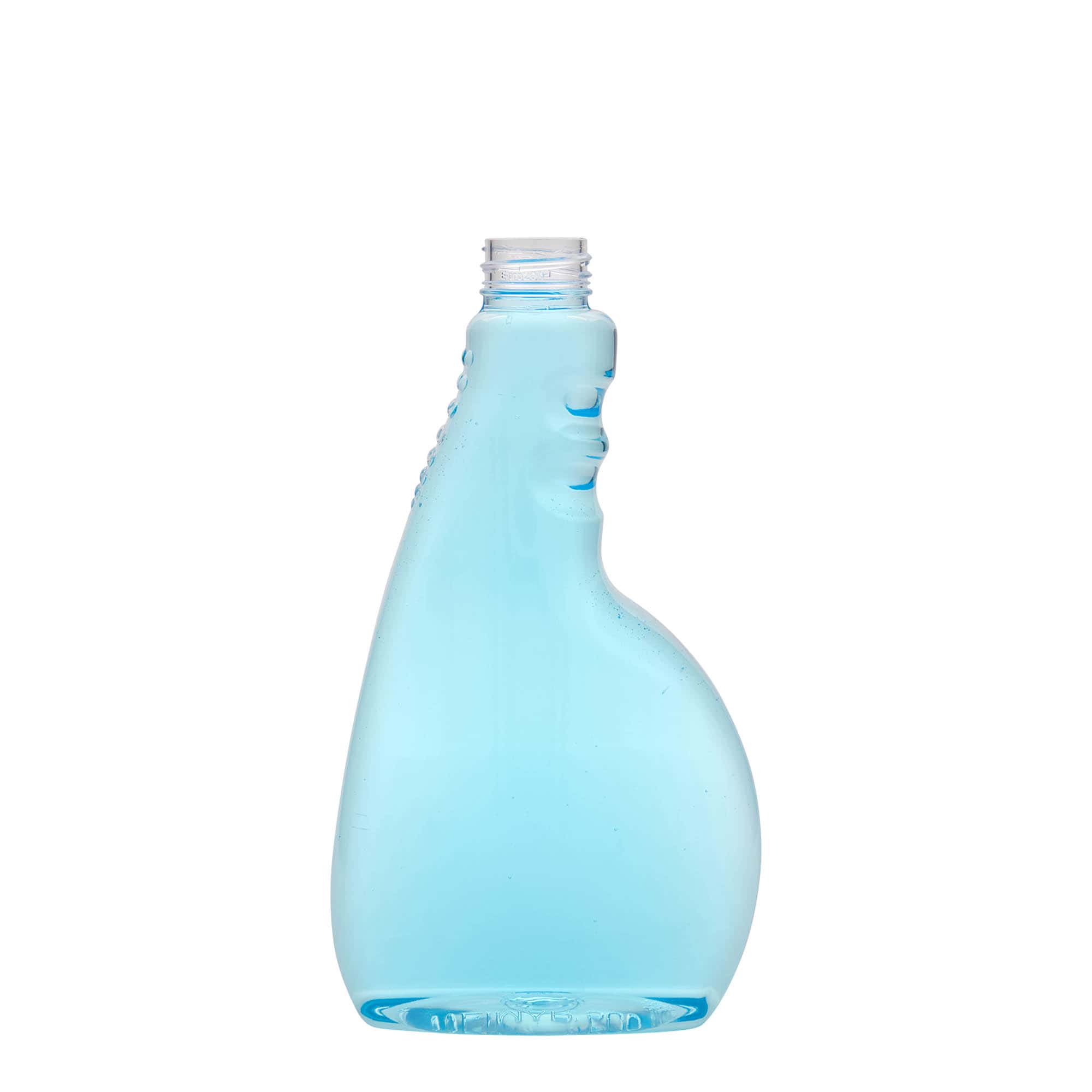 500 ml PET-sprøjteflaske 'Piccobello', firkantet, plast, åbning: Skruelåg