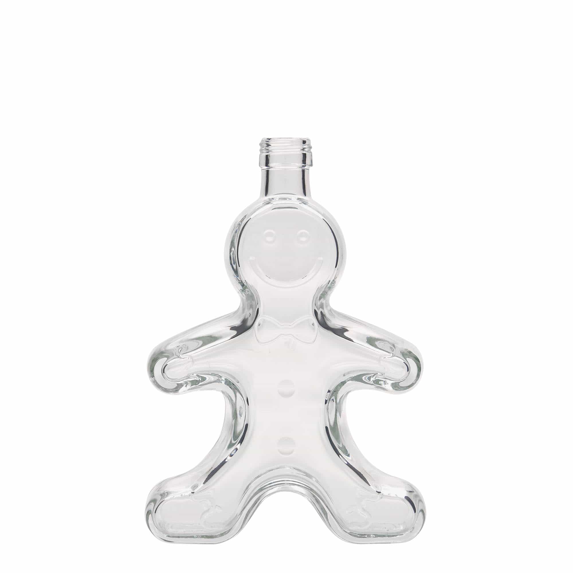 250 ml glasflaske »Peberkagemand«, åbning: PP 24