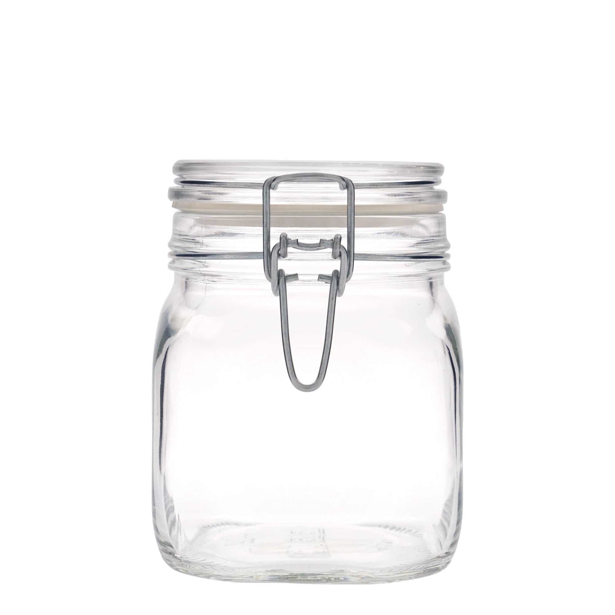 750 ml patentglas 'Fido', kvadratisk, åbning: Patentlåg 750 ml patentglas 'Fido', kvadratisk, åbning: Patentlåg