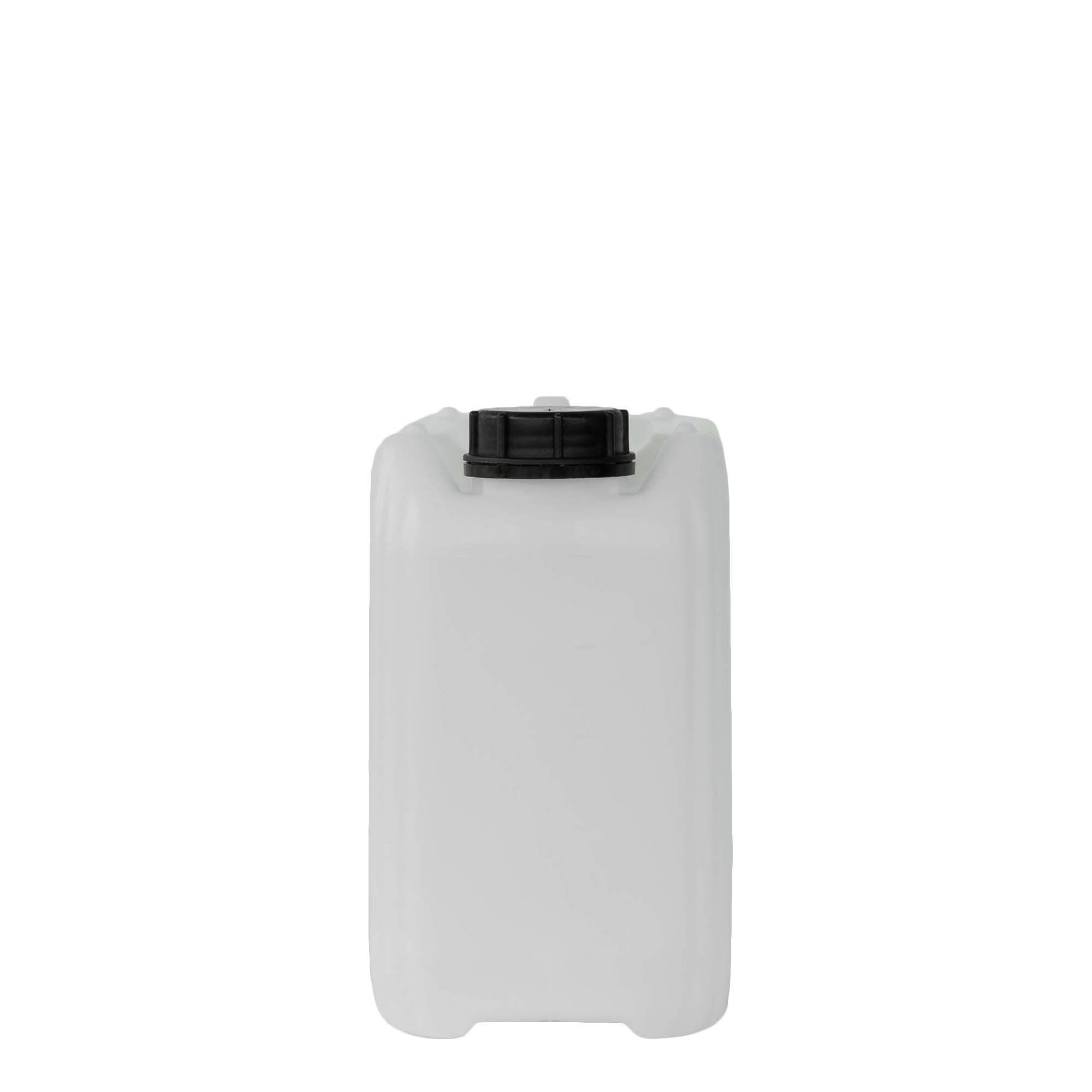 5 l dunk, rektangulær, HDPE-plast, natur, åbning: ND 55 5 l dunk, rektangulær, HDPE-plast, natur, åbning: ND 55