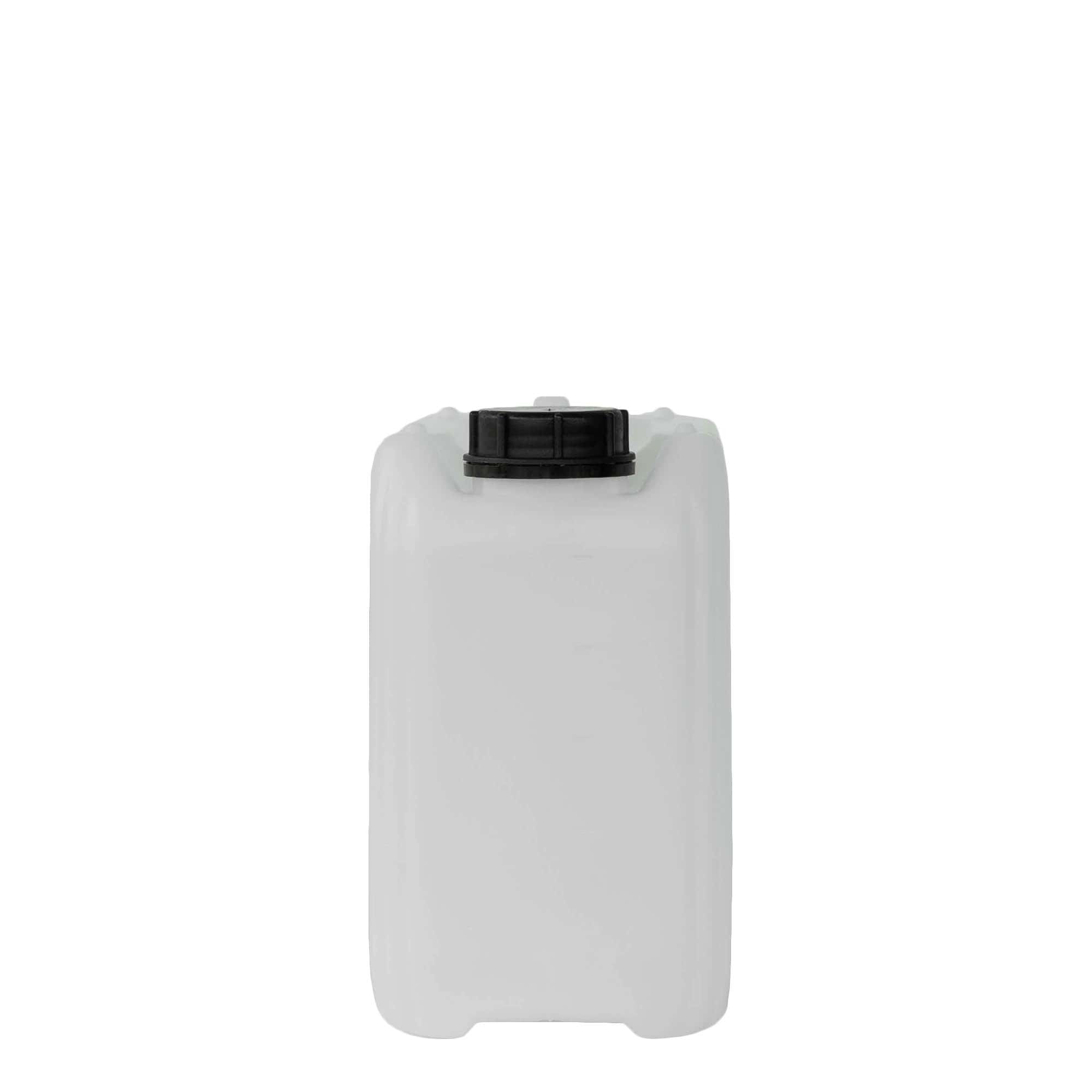 5 l dunk, rektangulær, HDPE-plast, natur, åbning: ND 55