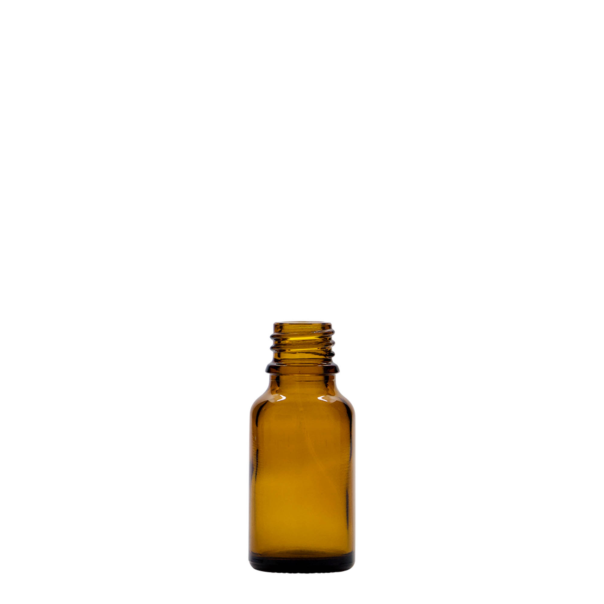 15 ml medicinflaske, glas, brun, åbning: DIN 18