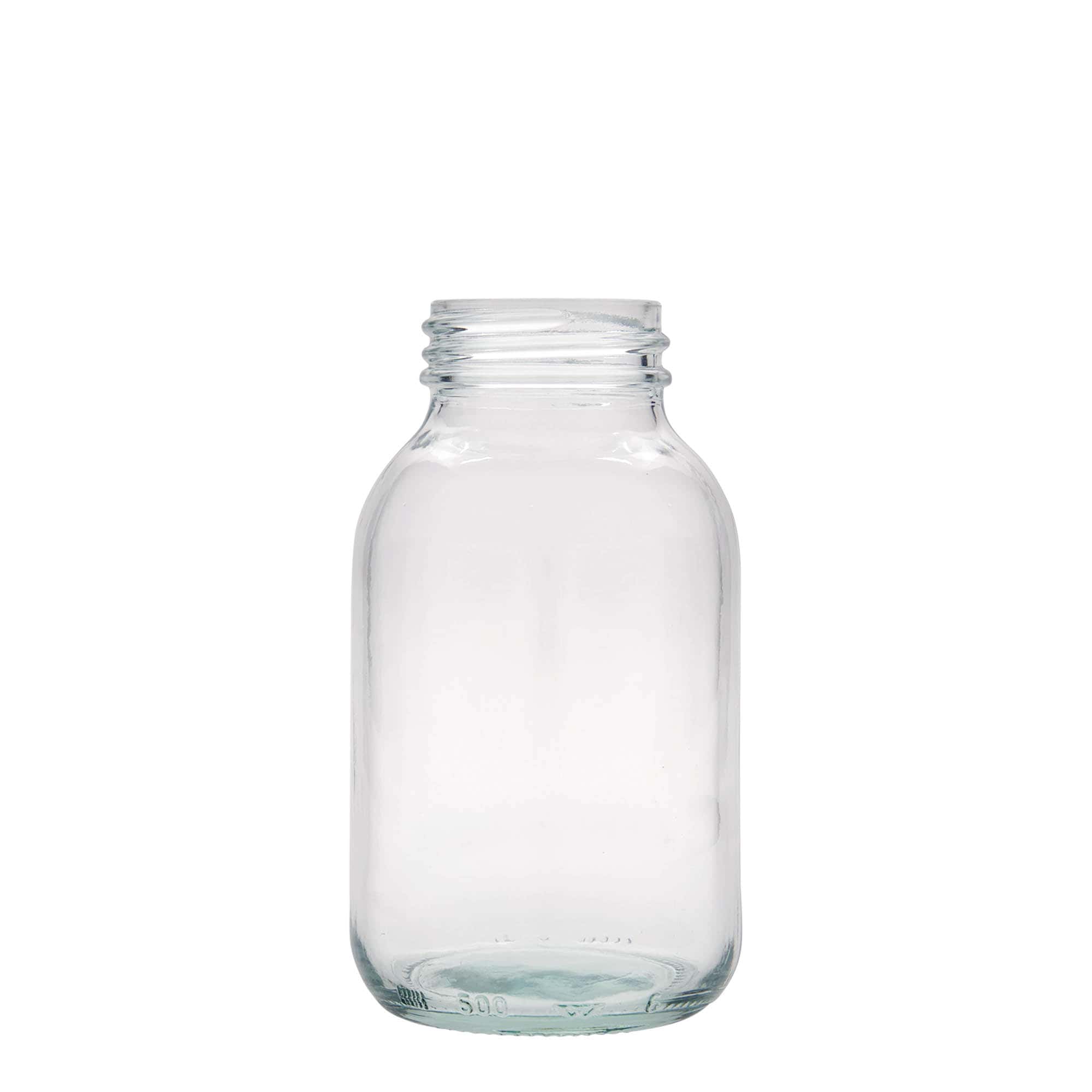 500 ml bredhalset glas, åbning: DIN 55 500 ml bredhalset glas, åbning: DIN 55