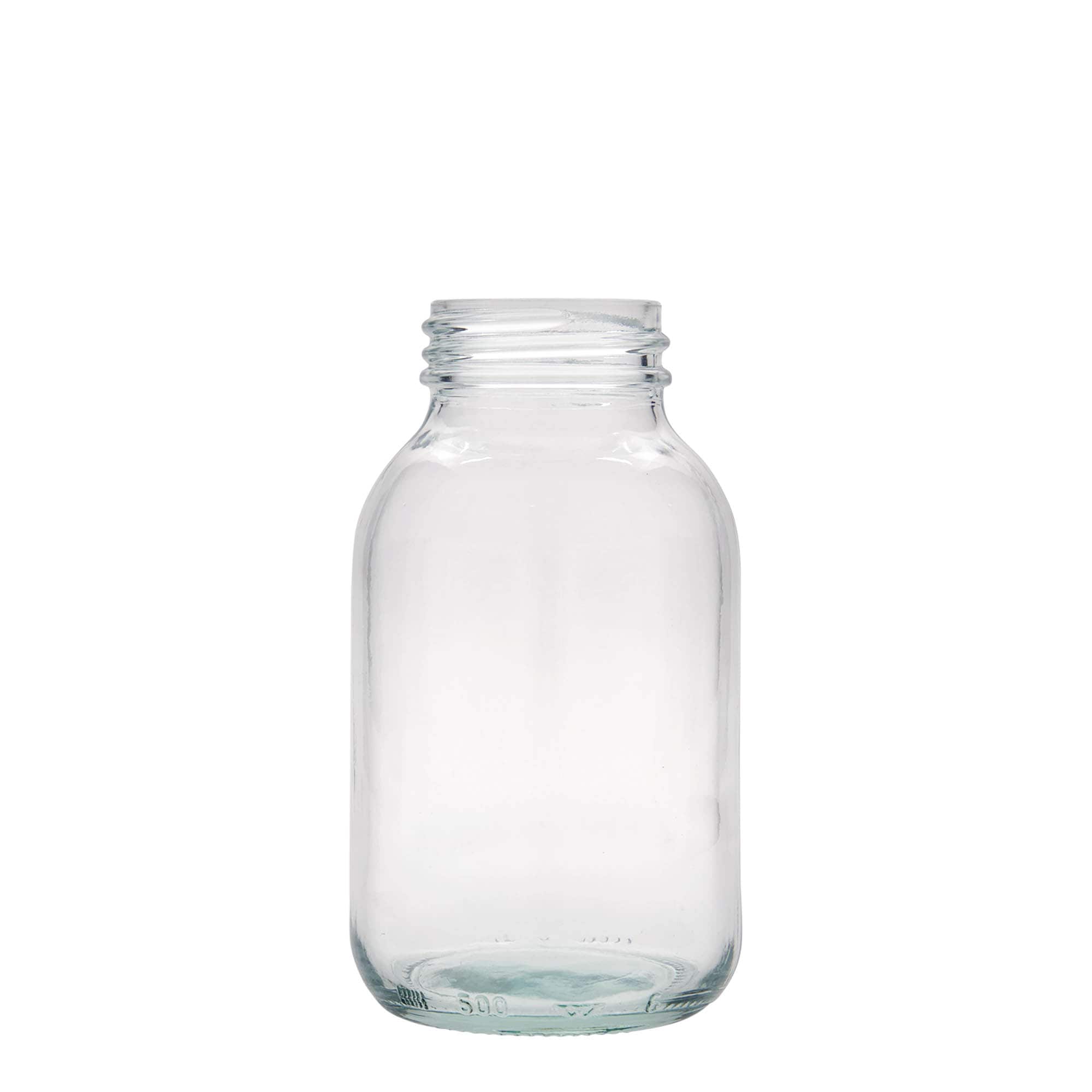 500 ml bredhalsglas, åbning: DIN 55 500 ml bredhalsglas, åbning: DIN 55