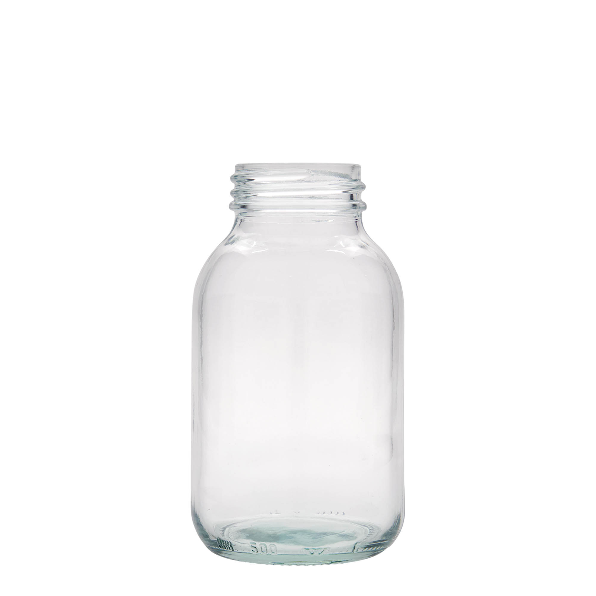 500 ml bredhalsglas, åbning: DIN 55 500 ml bredhalsglas, åbning: DIN 55