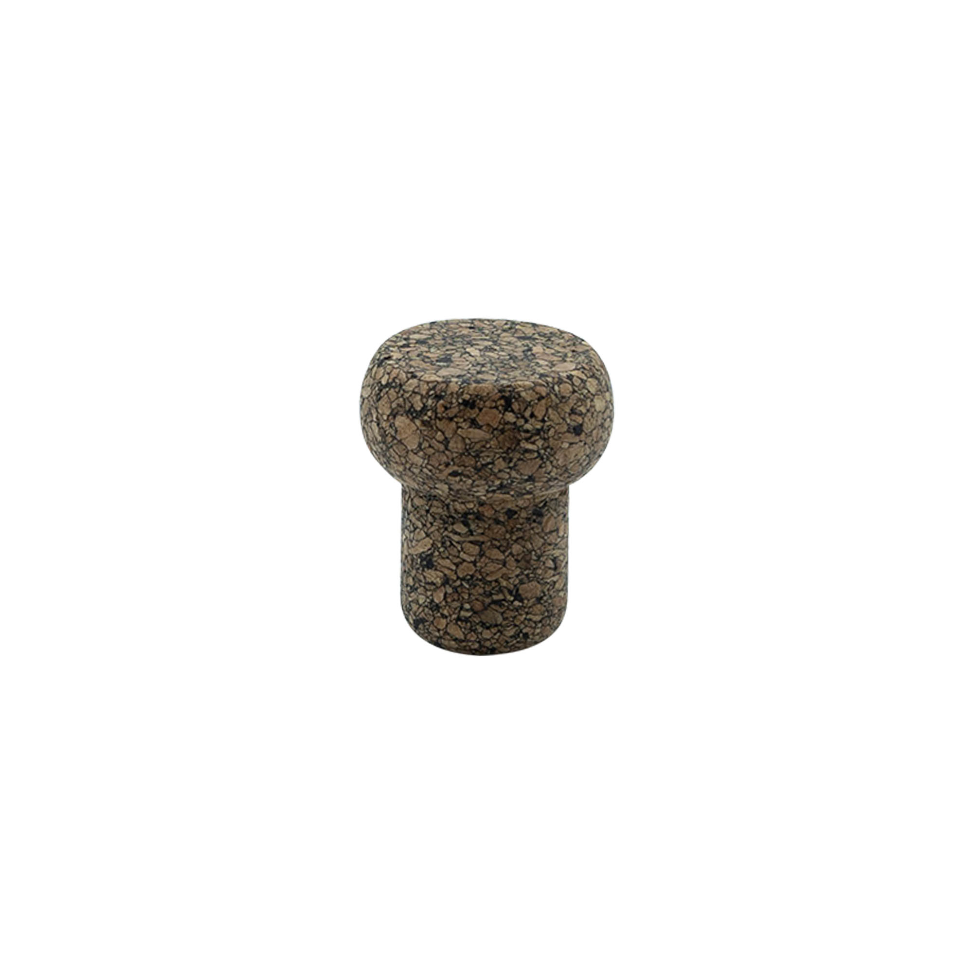 Håndtagprop 'Barrel' 19,5 mm, Corkcoal, til munding: Kork Håndtagprop 'Barrel' 19,5 mm, Corkcoal, til munding: Kork
