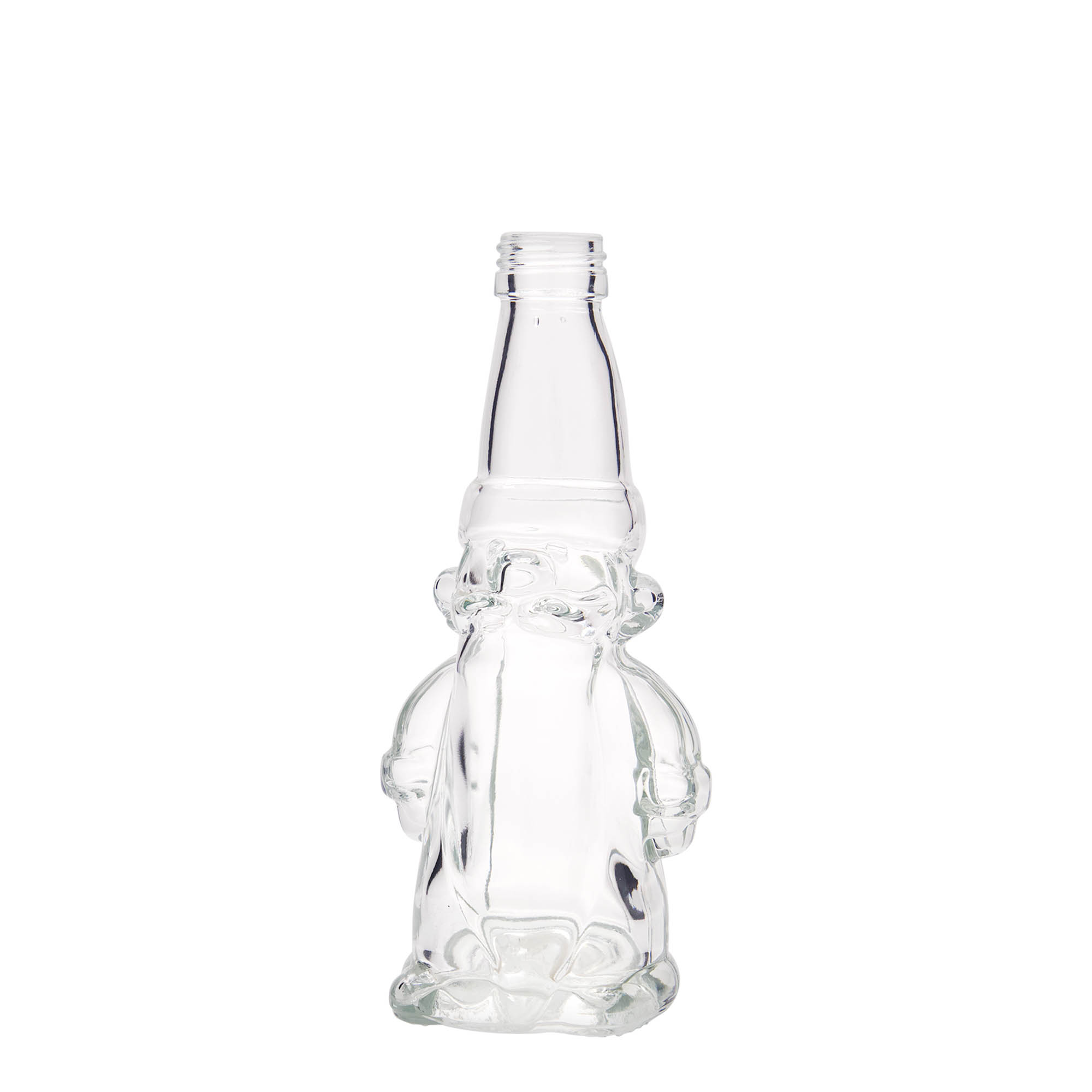 200 ml glasflaske 'Julenisse', åbning: PP 28