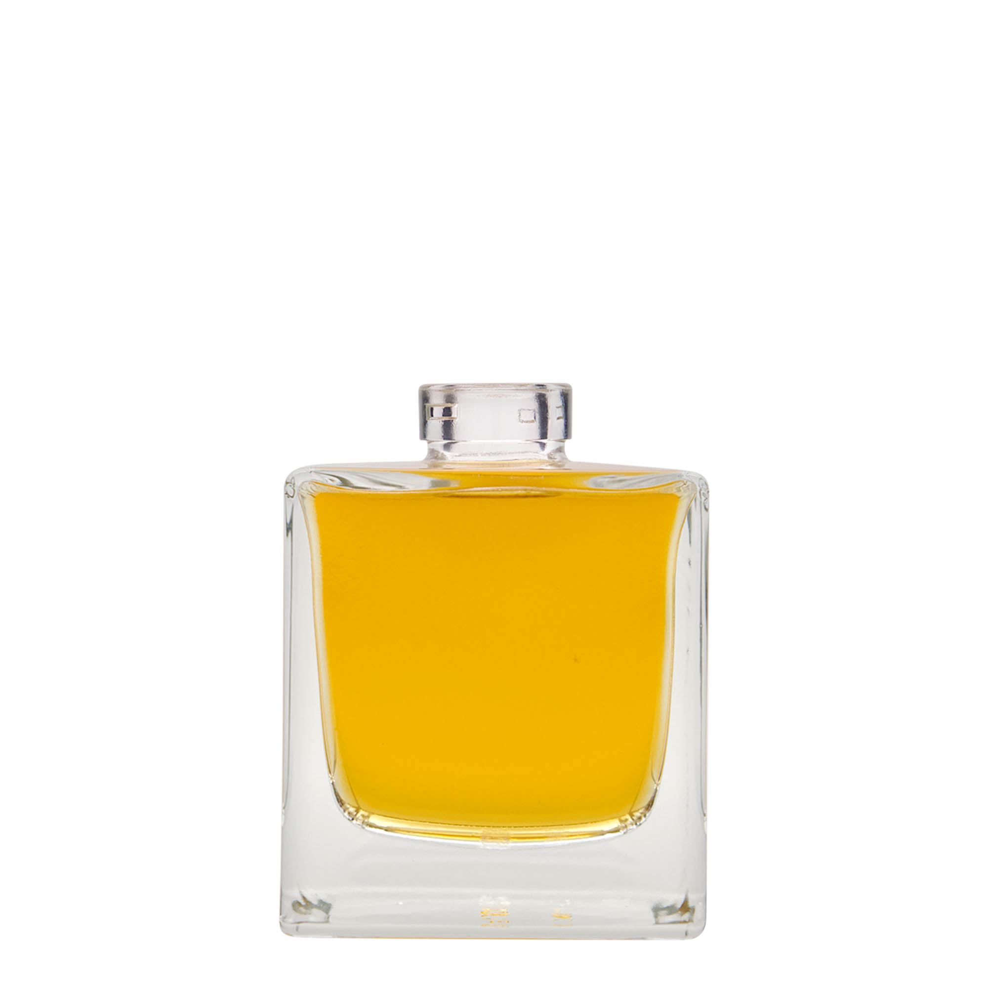 200 ml glasflaske 'Cube', firkantet, åbning: kork 200 ml glasflaske 'Cube', firkantet, åbning: kork