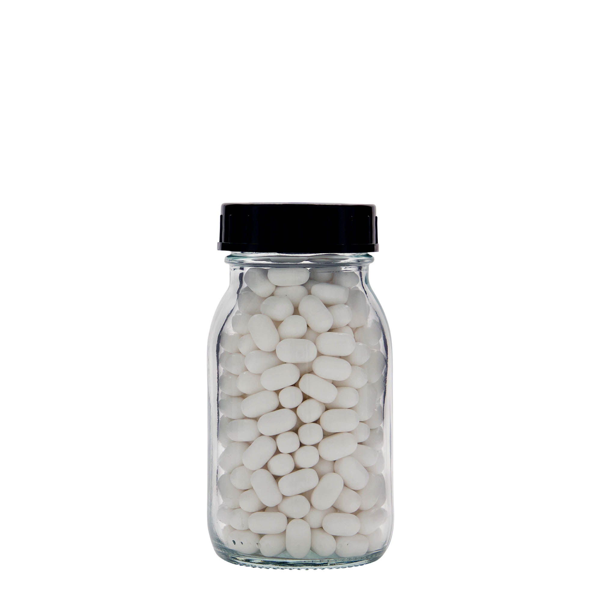 150 ml bredhalsglas, åbning: DIN 45