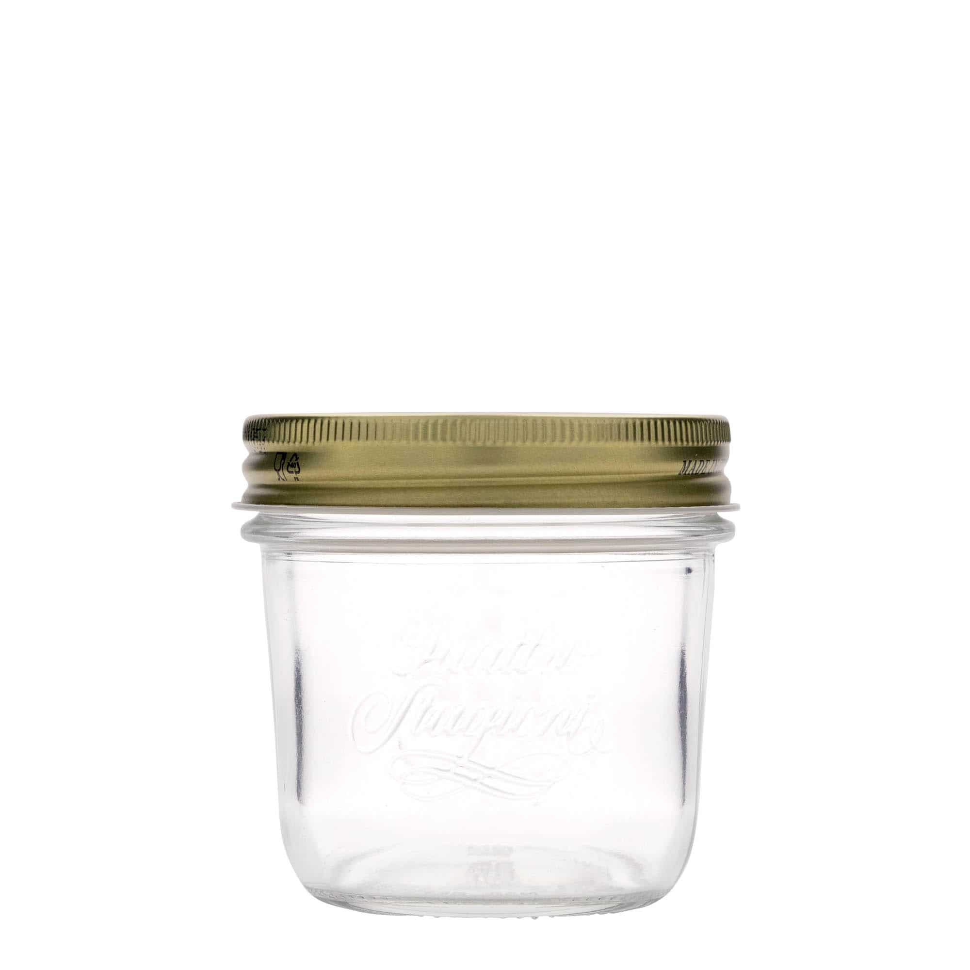 200 ml cylindrisk sylteglas 'Quattro Stagioni Terrina', åbning: Skruelåg 200 ml cylindrisk sylteglas 'Quattro Stagioni Terrina', åbning: Skruelåg