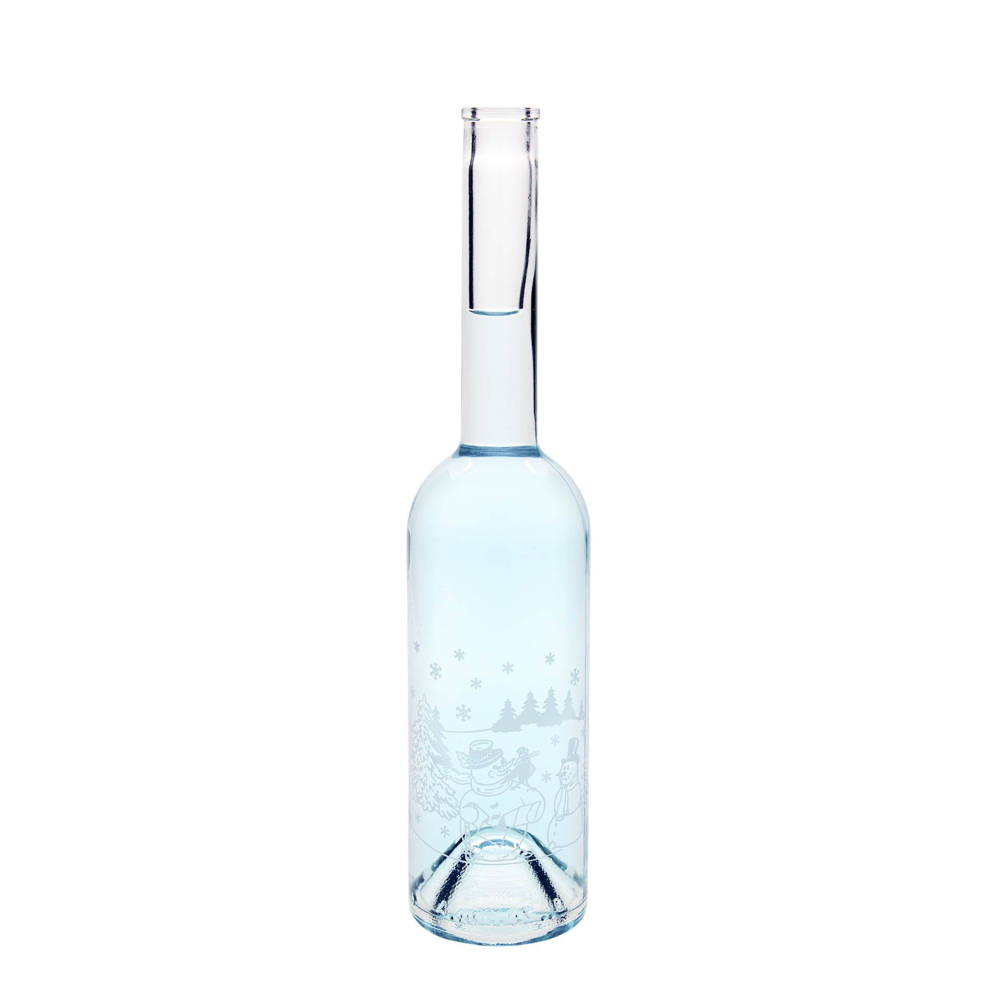 500 ml glasflaske 'Opera', motiv: snemandsflaske, åbning: kork