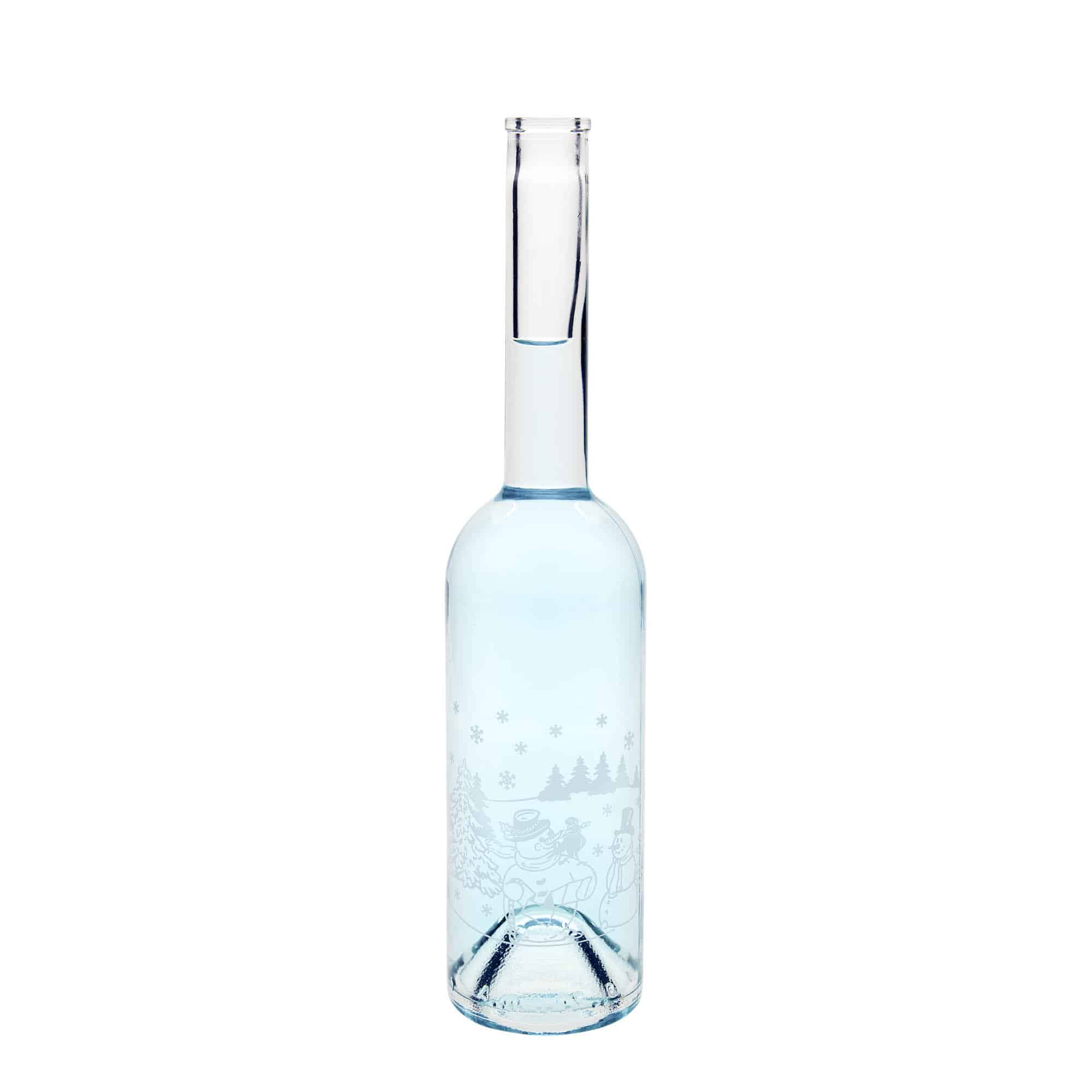 500 ml glasflaske 'Opera', motiv: snemandsflaske, åbning: kork