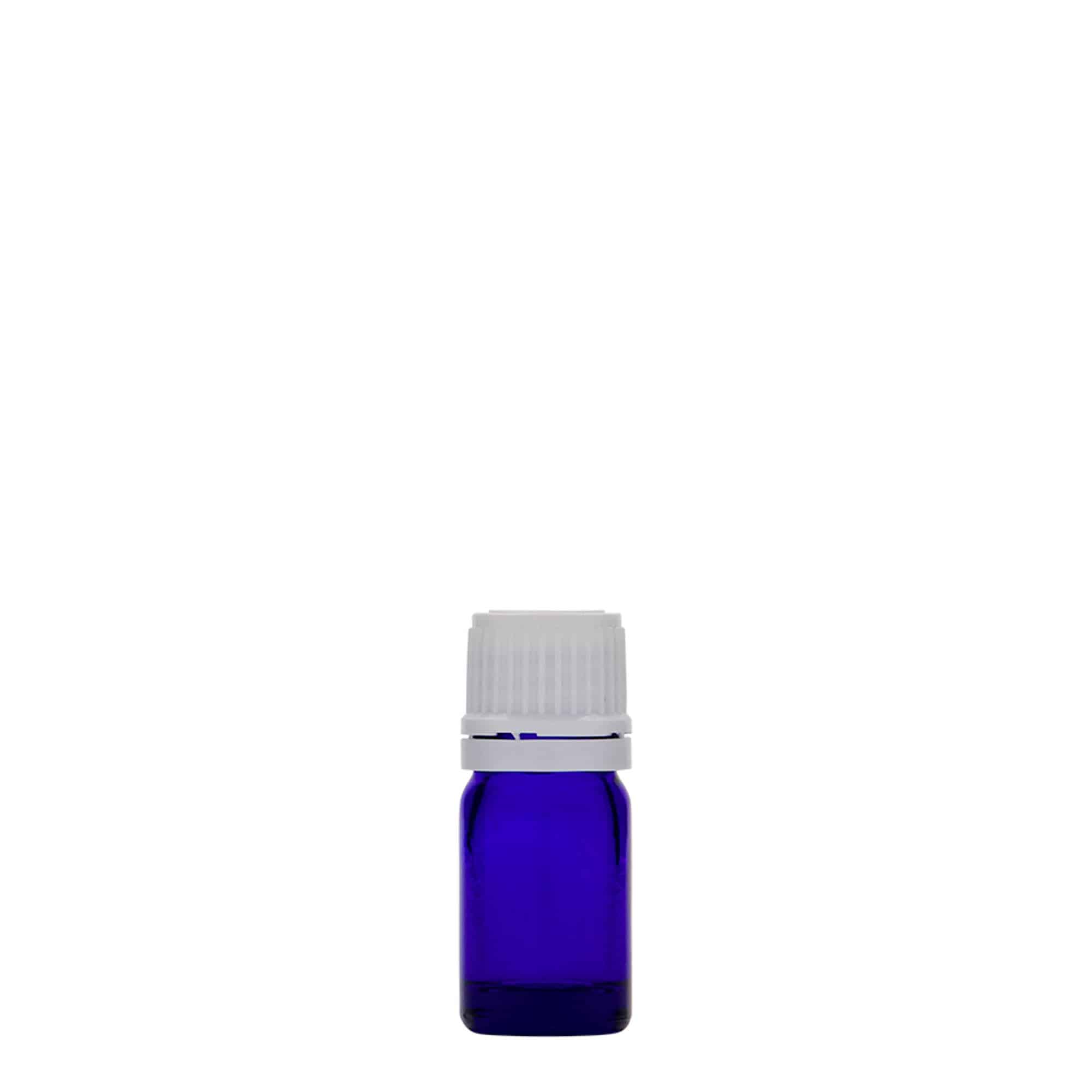 5 ml medicinflaske, glas, kongeblå, åbning: DIN 18 5 ml medicinflaske, glas, kongeblå, åbning: DIN 18