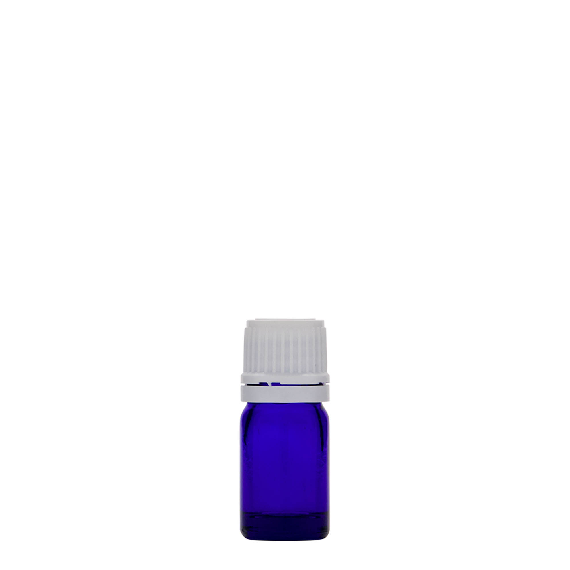 5 ml medicinflaske, glas, kongeblå, åbning: DIN 18 5 ml medicinflaske, glas, kongeblå, åbning: DIN 18